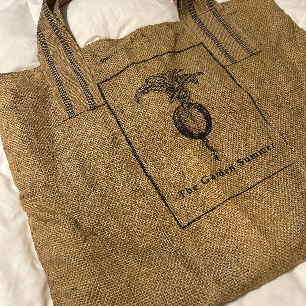 The Golden Summer Jute Garden Bag